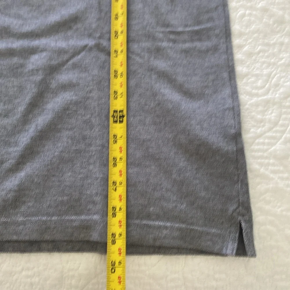 Men’s Banana Republic Performance Pique Polo in bluish gray cotton blend
